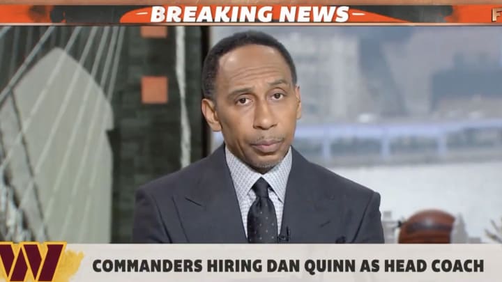 Stephen A. Smith’s Deadpan Reaction to Commanders’ Hiring of Dan Quinn Is Unintentionally Hilarious