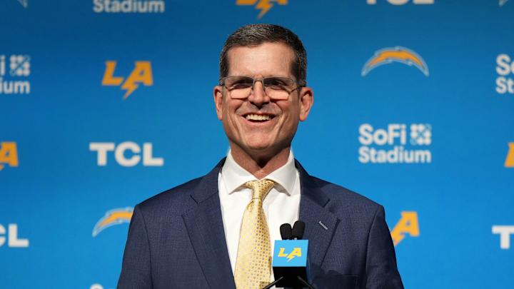 Jim Harbaugh Makes Bold Prediction for Top Pick in 2024 NFL Draft