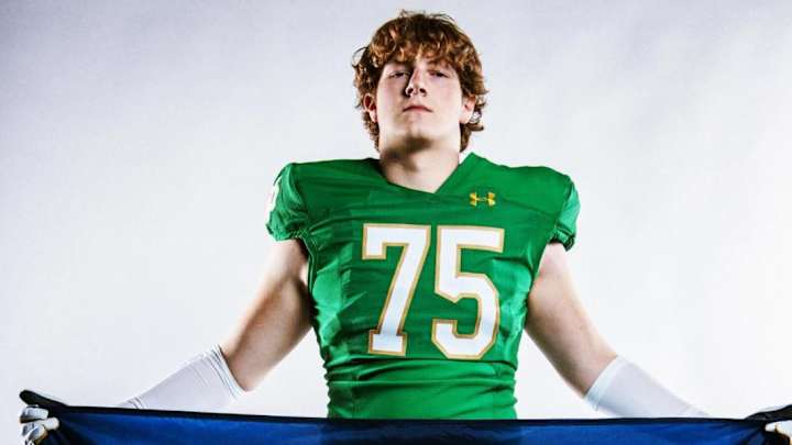 Notre Dame Makes Top Six For Offensive Tackle Jack Lange