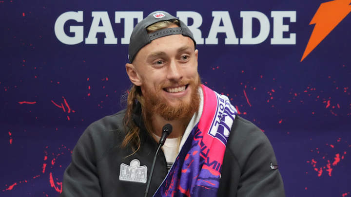 George Kittle Had Such a Classy Answer to Question About Travis Kelce and Taylor Swift