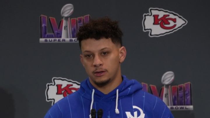 Patrick Mahomes Dressed for Business With Epic Pregame Outfit for Super Bowl LVIII