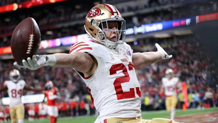 49ers’ Christian McCaffery Trick Play Beats Chiefs; 10-3 Halftime in Super Bowl