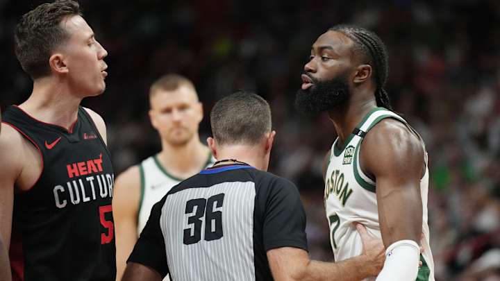 Miami Heat's Duncan Robinson Says Move By Jaylen Brown Was "Dirty" Miami Heat's Duncan Robinson Says Move By Jaylen Brown Was "Dirty"