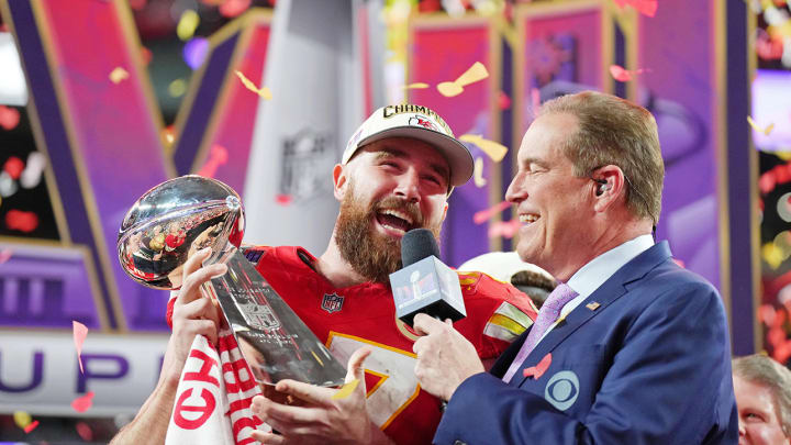 Travis Kelce, Chiefs Had So Much Fun Celebrating Super Bowl Win in Raiders’ Locker Room