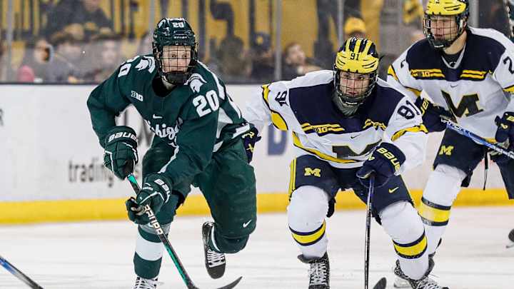 MSU Hockey Jumps In Rankings After 2-Game Sweep Of Wolverines