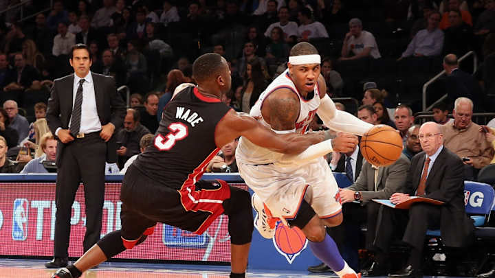 Carmelo Anthony Spoke About His Trade to the New York Knicks on Dwayne Wade’s Podcast Carmelo Anthony Spoke About His Trade to the New York Knicks on Dwayne Wade’s Podcast