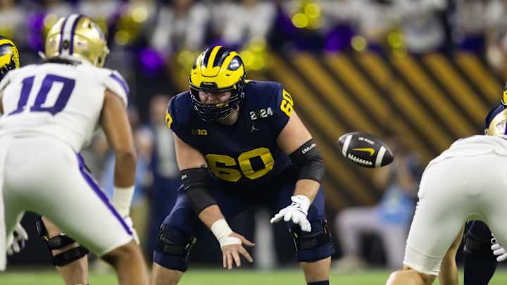 Raiders NFL Draft Prospect: Center Nugent of Michigan Raiders NFL Draft Prospect: Center Nugent of Michigan