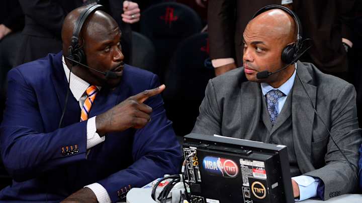 Hot Mic Catches Shaq Complaining to Charles Barkley About TNT Not Airing Jersey Ceremony