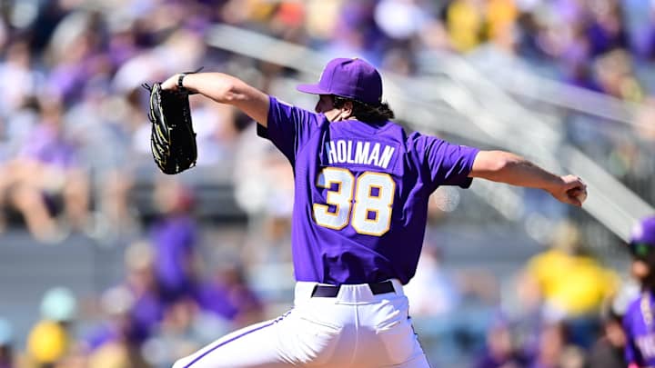Luke Holman Leads No. 2 LSU Over Xavier in Dominant 4-0 Victory