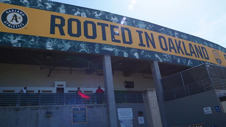 A's Unveil New Signage Around Coliseum to Replace "Rooted in Oakland" A's Unveil New Signage Around Coliseum to Replace "Rooted in Oakland"