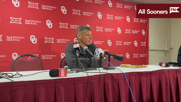 WATCH: Oklahoma HC Porter Moser Interview Before No. 8 Iowa State