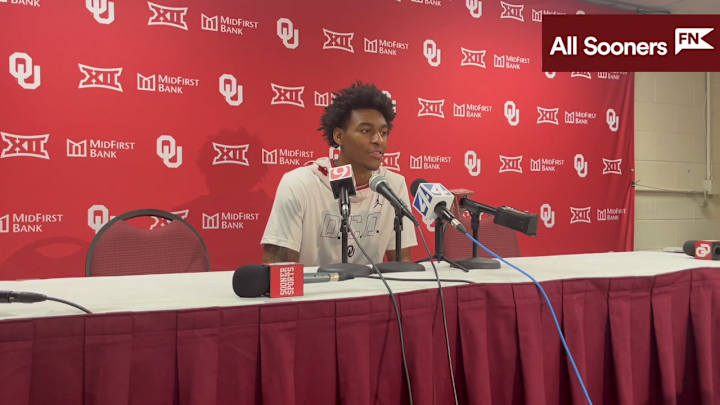 WATCH: Oklahoma F Jalon Moore Interview Before Iowa State