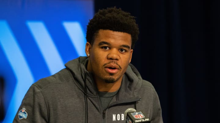 Penn State's Chop Robinson Goes for Speed at NFL Combine Penn State's Chop Robinson Goes for Speed at NFL Combine