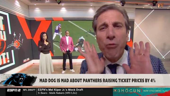 ESPN’s Chris ‘Mad Dog’ Russo Roasts Panthers’ Owner for Raising Ticket Prices After Two-Win Season