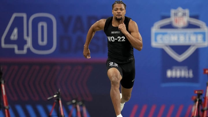 Odunze Has Decent Combine Outing; Ross' 40 Record Falls Odunze Has Decent Combine Outing; Ross' 40 Record Falls