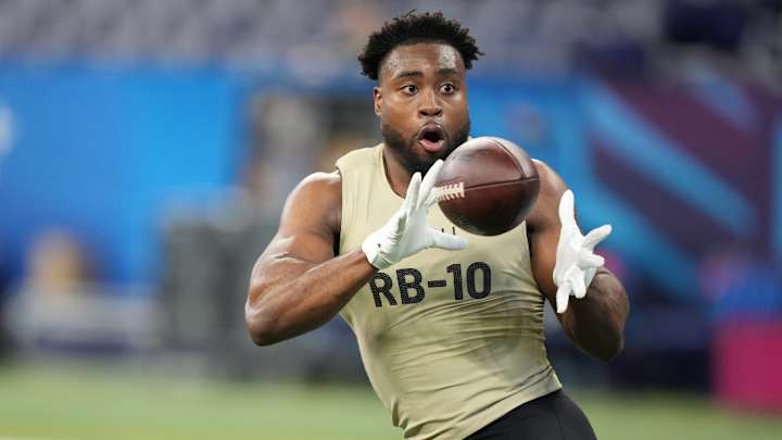 Audric Estime Has A Mixed Performance At The NFL Scouting Combine Audric Estime Has A Mixed Performance At The NFL Scouting Combine