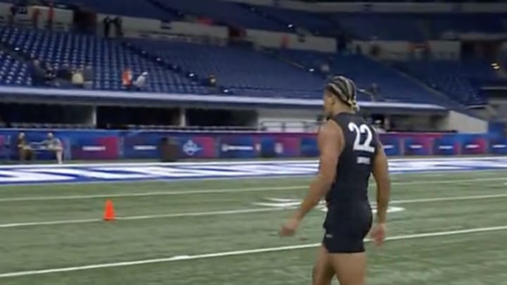 Rome Odunze Goes Viral for Tireless Work Ethic at NFL Scouting Combine