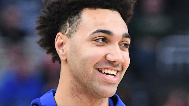 WATCH: Trayce Jackson-Davis Blocks Giannis Antetokounmpo, Dunks Next Possession