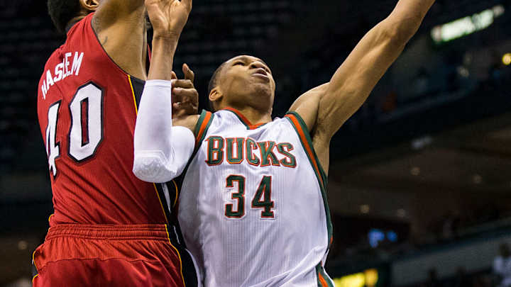 Udonis Haslem excludes Giannis Antetokounmpo from his Top 5: "I haven't seen him come back with something that I didn't see a year before"