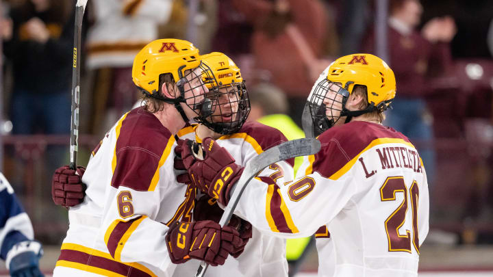 Gophers sweep Penn State to reach Big Ten hockey semifinals Gophers sweep Penn State to reach Big Ten hockey semifinals