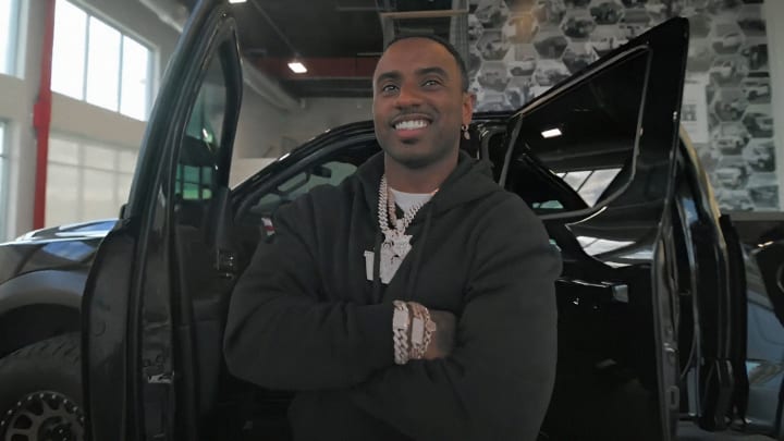 Deion Sanders Jr. shows off custom Well Off Ford F150 Raptor