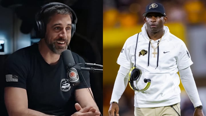 Aaron Rodgers recalls "Welcome to NFL" moment being starstruck by "Deion F-ing Sanders" Aaron Rodgers recalls "Welcome to NFL" moment being starstruck by "Deion F-ing Sanders"