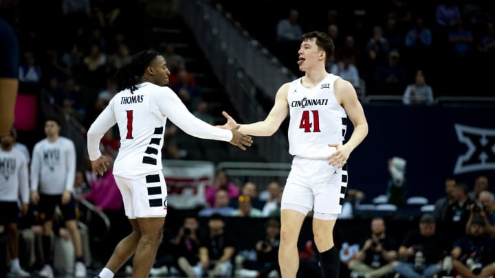 Watch: Wes Miller, Day Day Thomas, Simas Lukošius Discuss 90-85 Big 12 Tournament Win Over West Virginia