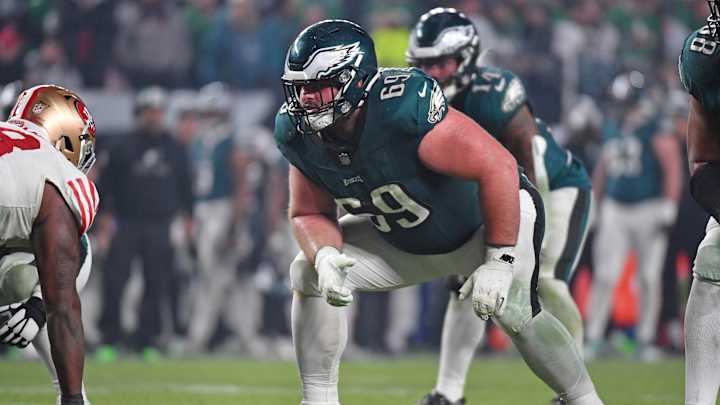Eagles' Landon Dickerson Signs New Contract, Replacing Jason Kelce 'Not My Call'