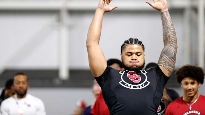 Why DL Jonah Laulu Believes he 'Proved' Himself With Impressive Showing at Oklahoma's Pro Day