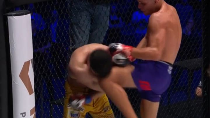 MMA News: Unbeaten Fighter Scores Violent KO With Brutal Knee MMA News: Unbeaten Fighter Scores Violent KO With Brutal Knee