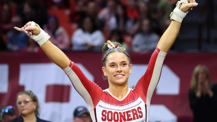 OU Gymnastics: Oklahoma Women Shatter Another Record on Senior Night OU Gymnastics: Oklahoma Women Shatter Another Record on Senior Night