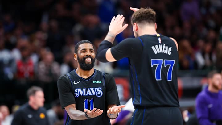 Mavs' Kyrie Irving Praises Luka Doncic for Being 'Hungry to be Perfect'