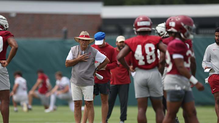 Nick Saban Pushing Players Physicality Through Early Part of Camp Nick Saban Pushing Players Physicality Through Early Part of Camp