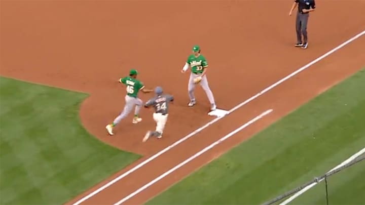 A’s Pitcher’s Mental Gaffe vs. Nationals Perfectly Sums Up Team’s Miserable Season A’s Pitcher’s Mental Gaffe vs. Nationals Perfectly Sums Up Team’s Miserable Season