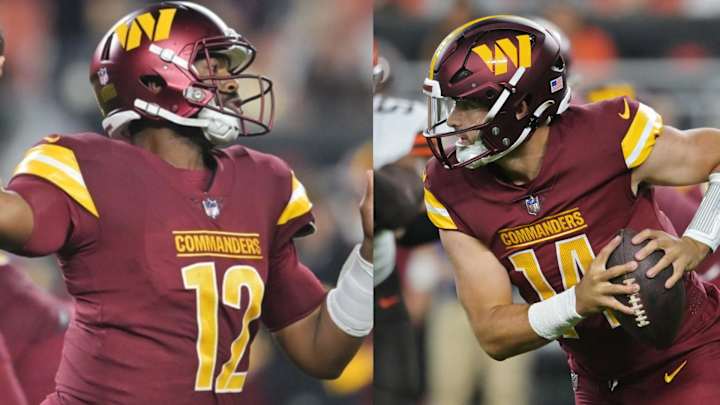 Commanders' Sam Howell, Jacoby Brissett Pleased After Win vs. Browns