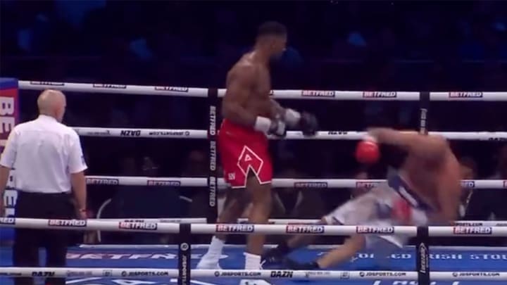 Anthony Joshua Delivers Devastating Knockout Blow vs. Robert Helenius