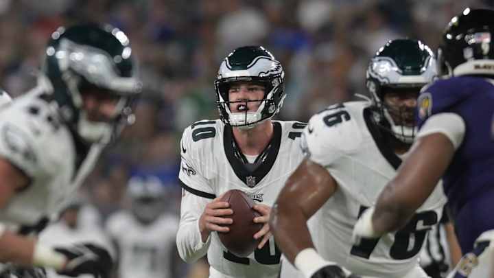 Eagles vs. Ravens Observations: Tanner McKee Solid, Jalen Carter Debuts in Loss