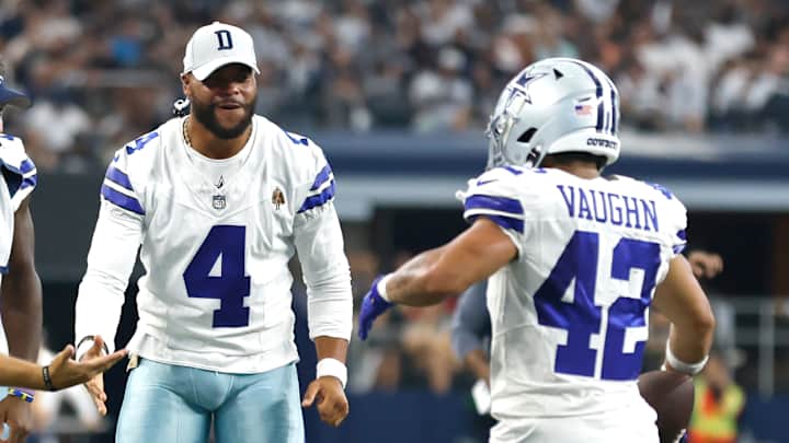 Dak Prescott Couldn’t Help But Wildly Celebrate After RB Deuce Vaughn’s TD Dak Prescott Couldn’t Help But Wildly Celebrate After RB Deuce Vaughn’s TD