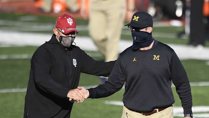 Indiana Coach Tom Allen Comments on Michigan Sign-Stealing Scandal Indiana Coach Tom Allen Comments on Michigan Sign-Stealing Scandal
