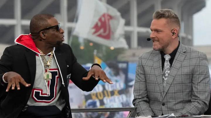 Pat McAfee agrees with Deion Sanders on fighting, "You gotta be F-ing tough" Pat McAfee agrees with Deion Sanders on fighting, "You gotta be F-ing tough"