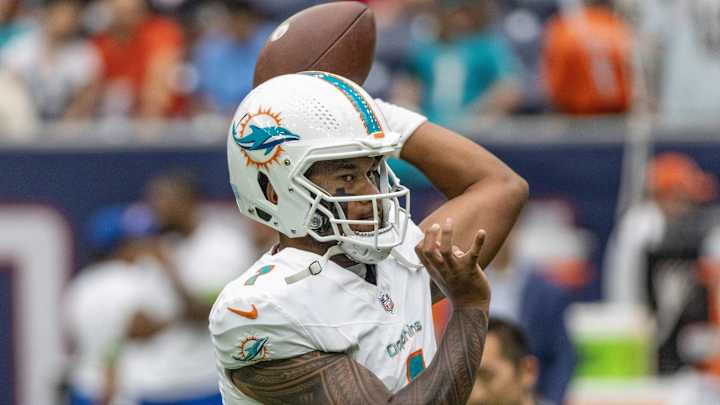 Tua Tagovailoa Throws Interception on First Pass of 2023 Preseason