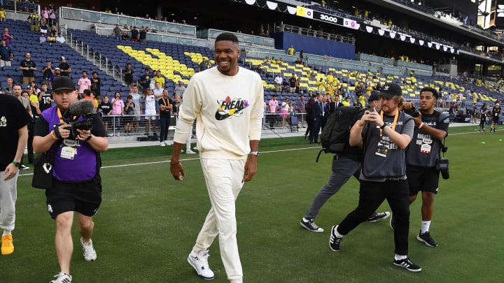 Giannis Antetokounmpo Hits Ronaldo’s Iconic Celebration Before Leagues Cup Final