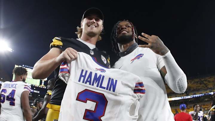 Damar Hamlin, Kenny Pickett Share Special Moment