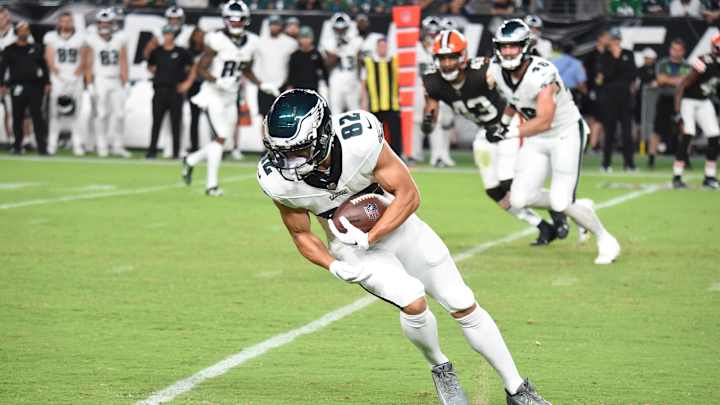 Eagles' Devon Allen Finally Makes His NFL Debut in Win vs. Bucs Eagles' Devon Allen Finally Makes His NFL Debut in Win vs. Bucs