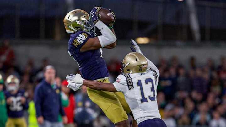 Notre Dame Notebook: Marcus Freeman Talks Wideouts, Offensive Line, Defense In Navy Win