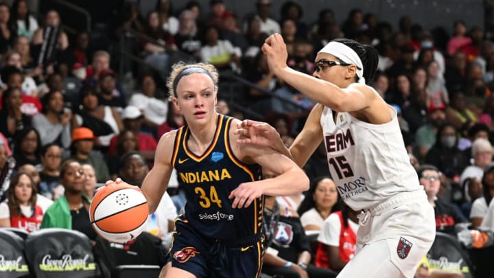 Grace Berger Scores Double-Digit Points for Second Straight Game, Indiana Fever Win 83-80 Grace Berger Scores Double-Digit Points for Second Straight Game, Indiana Fever Win 83-80