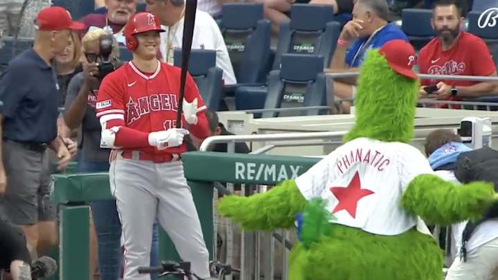 Shohei Ohtani and the Phillie Phanatic Shared a Special Moment, And Fans Loved It