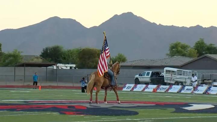 High School Football Game Delayed by Peeing Horse
