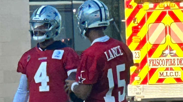 Cowboys’ Dak Prescott Teaches Trey Lance at Practice: FIRST LOOK PHOTOS