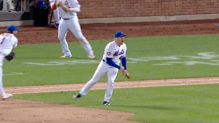 Mets Reliever Jeff Brigham Was So Hyped After His Team’s Game-Saving Double Play Mets Reliever Jeff Brigham Was So Hyped After His Team’s Game-Saving Double Play